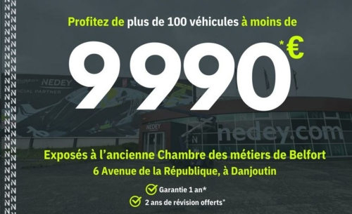 Plus de 100 véhicules d'occasion à moins de 9 990 €